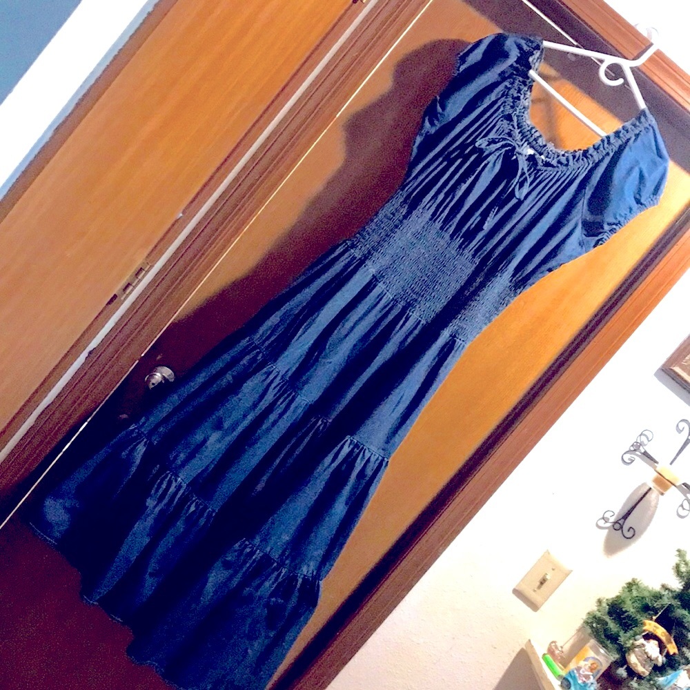 1980 Jeanology Collection 16 Denim Maxi dress